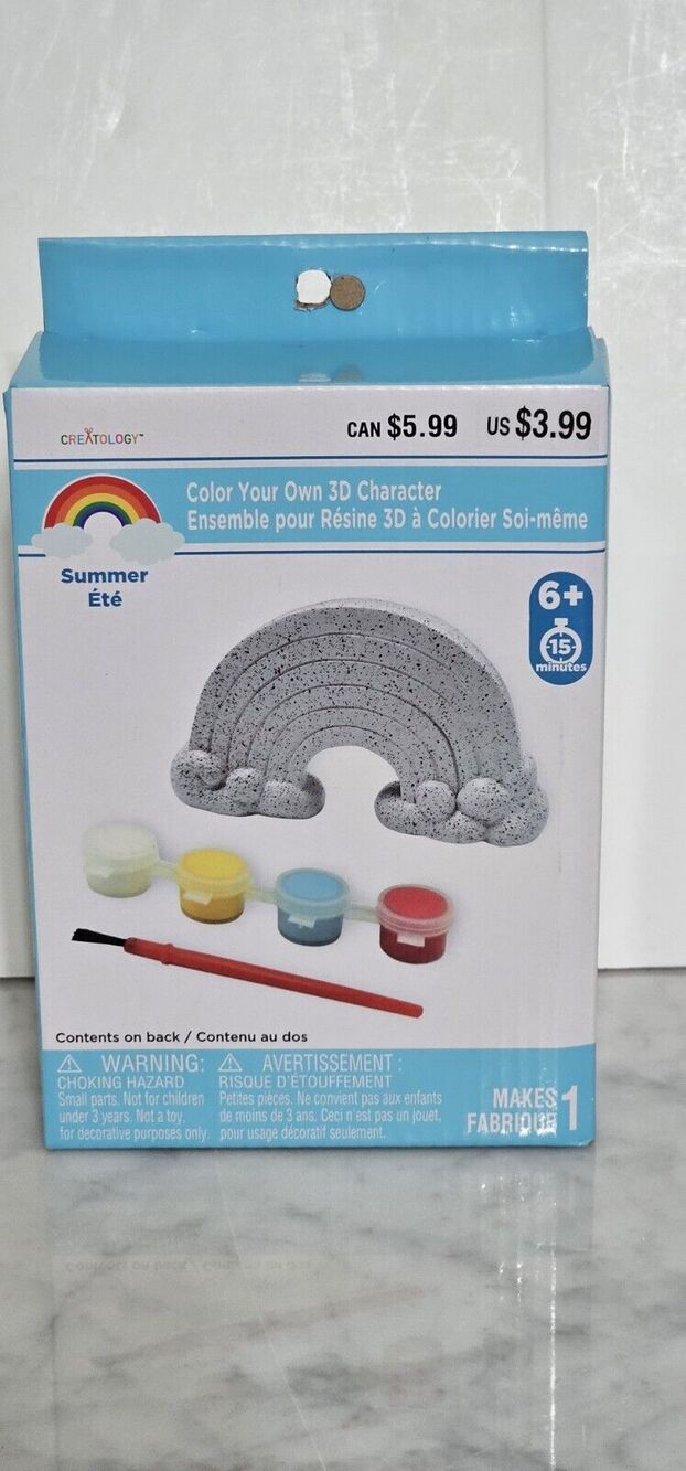 NEW IN BOX Creatology Kids Paint Craft Kit Rainbow